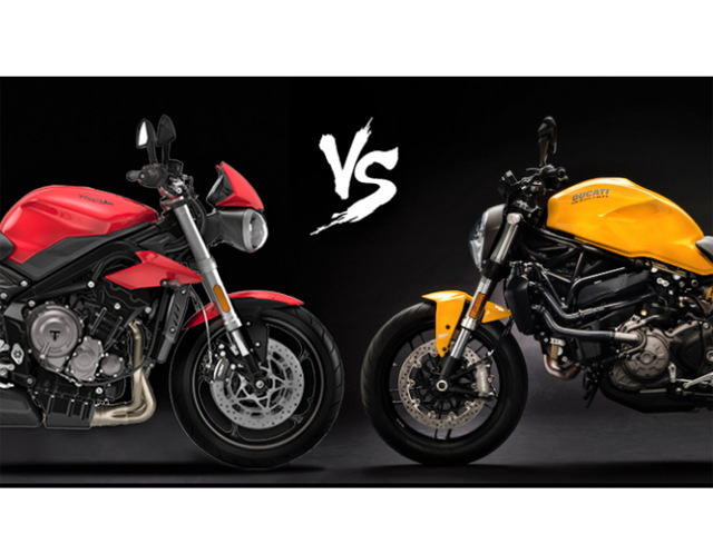 Nên chọn Triumph Street Triple S hay Ducati Monster 821?