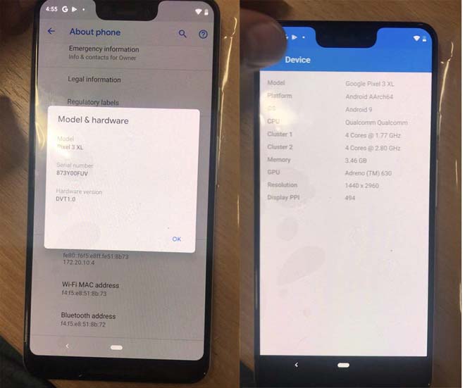 Những bức ảnh này dường như có độ tin cậy rất lớn, và có thể nó chính là chiếc Pixel 3 XL thương mại sắp được ra mắt tới đây.