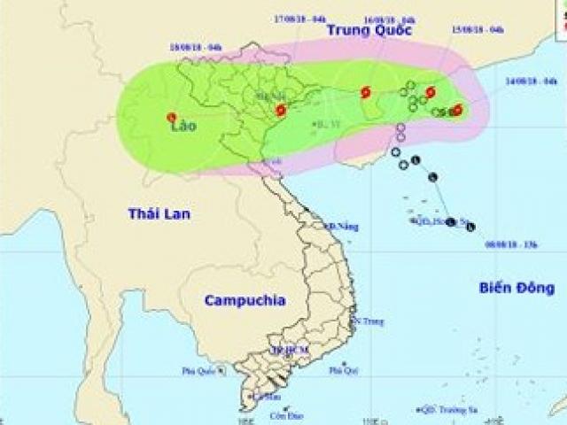 Tin bão số 4 mới nhất ngày 14/8: Gió giật cấp 10, Bắc Bộ mưa rất to