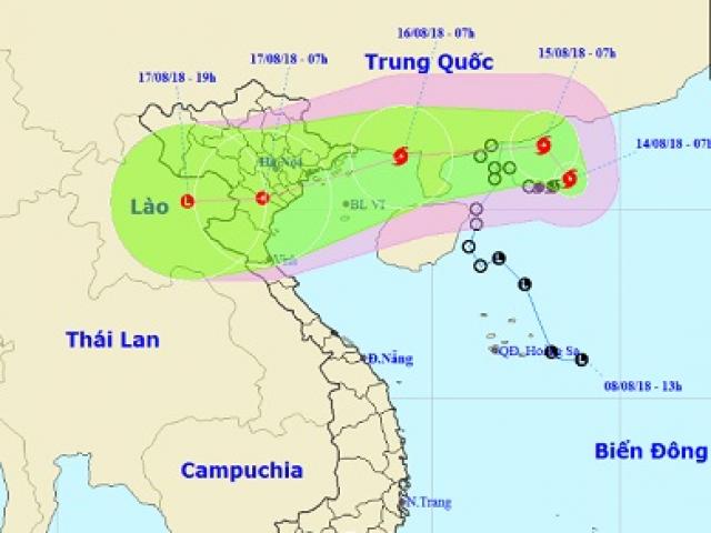 Bão số 4 sắp đảo chiều, quay 180 độ hướng vào nước ta