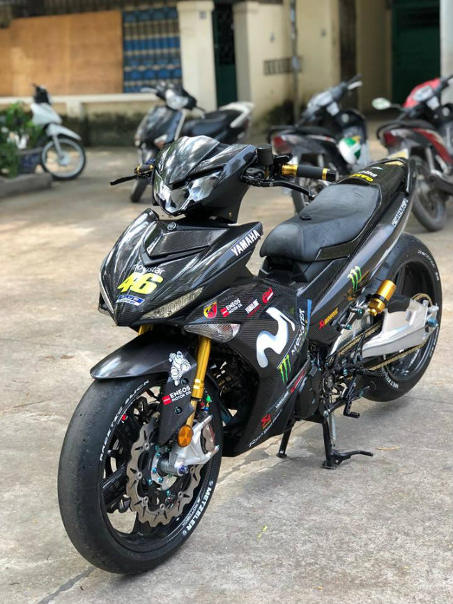 can canh 2019 yamaha exciter do carbon cuc chat cua dan choi ha thanh hinh anh 2