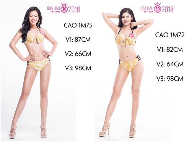 Bí quyết để có vòng ba gần 1 mét của hai thí sinh Hoa hậu Việt Nam 2018