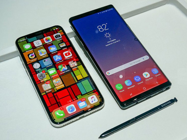 Galaxy Note 9 thử độ bền với iPhone X