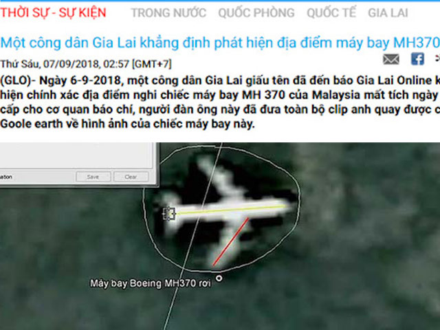 Báo Gia Lai hé lộ thông tin về người tuyên bố “biết nơi MH370 rơi”