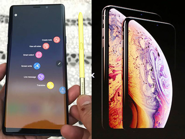 So sánh iPhone Xs Max và Galaxy Note 9: Song long tranh bá