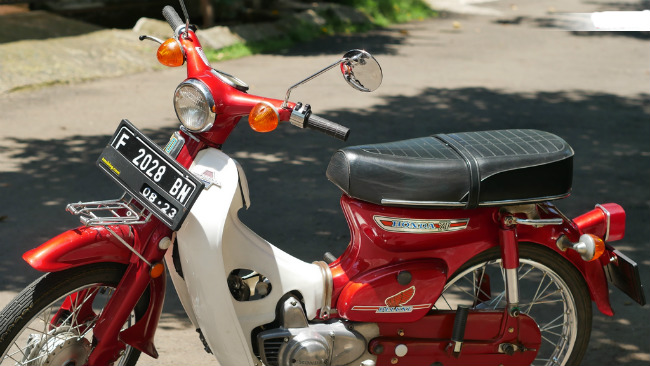 ngam huyen thoai honda cub 40 nam van moi, dep lung linh hinh anh 2