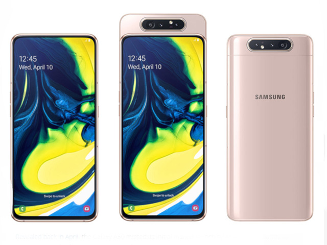 Galaxy A80 với camera lật đã chính thức được “lên kệ”