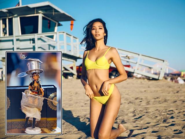 Hoàng Thùy sẽ mặc trang phục dân tộc ”cafe sữa đá” tại Miss Universe?