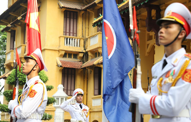 anh: long trong to chuc le thuong co asean tai bo ngoai giao hinh anh 7