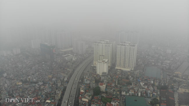 anh ha noi o nhiem khong khi: troi mu mit, bui min giang nhu suong hinh anh 1