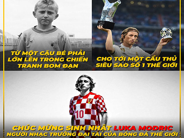 Dân mạng mang ”quả bóng vàng” ra chế giễu Luka Modric trong ngày sinh nhật