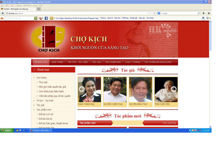 Giao diện của trang chokich.vn.