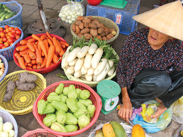 Thông tin củ cải và càrốt rửa bằng hoá chất đã được ban quản lý chợ nông sản xác nhận là có, liệu số hàng hoá đó có lẫn lộn trong các cửa hàng bán lẻ như thế này?