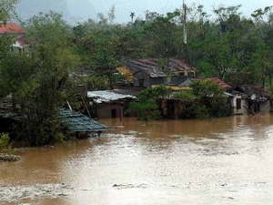 Ngập lụt tại Quảng Bình.