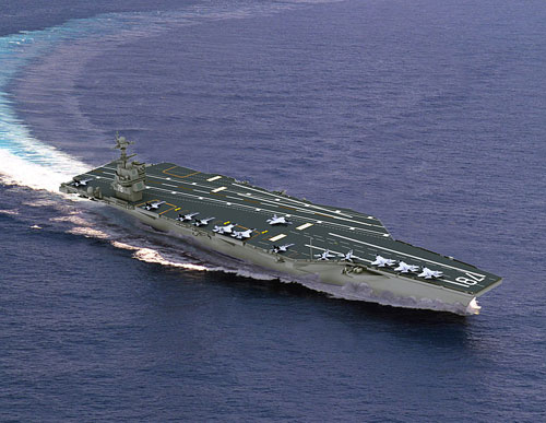 Hải quân Mỹ có kế hoạch đóng 10 chiếc tàu sân bay lớp Ford. Ba chiếc đầu tiên đã được đặt tên là USS Gerald R. Ford (số hiệu CVN-78), USS John F. Kennedy (CVN-79) và USS Enterprise (CVN-80) - Ảnh minh họa: navy.mil