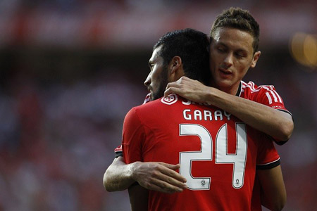Garay và Matic của Benfica     