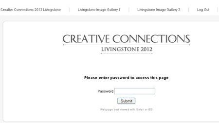 Trang web về hội nghị Creative Connections được bảo mật
