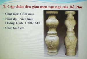 Cặp chân men rạn ngà (Nguồn ảnh: chinhphu.vn)