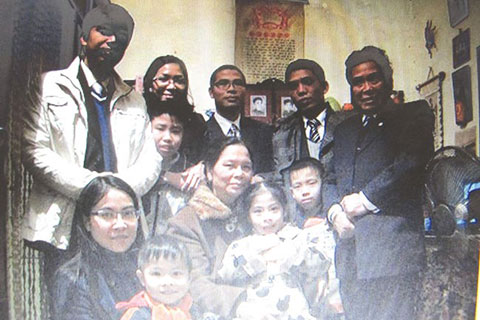 Bức ảnh của gia đình nạn nhân Lê Thị Thanh Huyền.