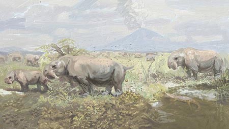 Loài khủng long Dinodontosaur là động vật ăn cỏ giống tê giác hiện đại.