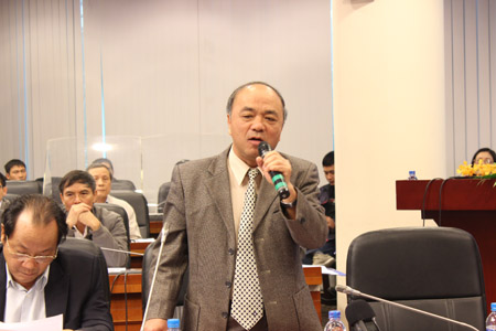 Chủ tịch Nguyễn Quốc Cường  phát biểu tại Hội thảo.