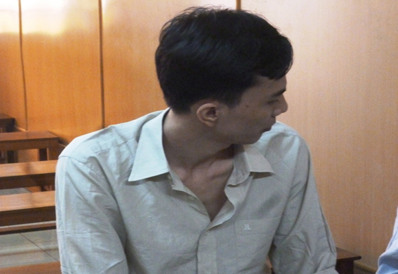 Bị cáo Nguyễn Xuân Thiện tại tòa