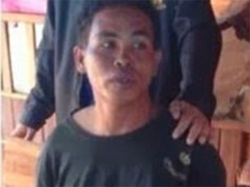 Thủ phạm Nui bị cảnh sát Thái Lan bắt giữ. Ảnh: Daily Mail