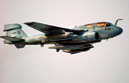 Máy bay EA-6B, một loại máy bay gây nhiễu của Mỹ. Ảnh tư liệu.  