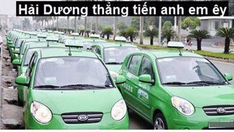 Ảnh chế của cư dân mạng về vụ tài xế taxi Hải Dương bị kiều nữ 