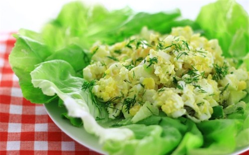 Salad trứng. Ảnh: Wikihow.