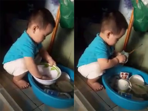 Bé trai rửa bát là hình ảnh thể hiện sự chăm chỉ và trách nhiệm của trẻ nhỏ. Việc giúp đỡ trong nhà bếp không chỉ giúp bé trai rèn luyện các kĩ năng về sinh hoạt hàng ngày, mà còn giúp nuôi dưỡng tình cảm gia đình.