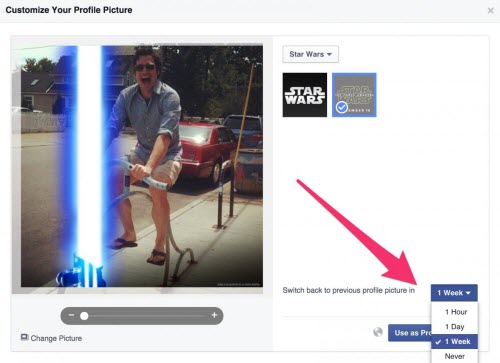 Đổi avatar Facebook với thanh gươm Lightsaber trong Star Wars   Fptshopcomvn