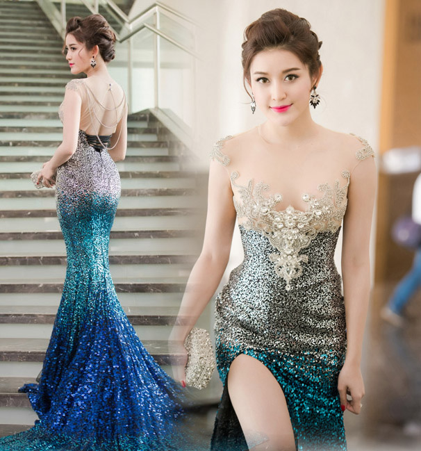 Đầm Dạ Hội Kim Sa Sang Chảnh -D539 - Thời trang nữ cao cấp