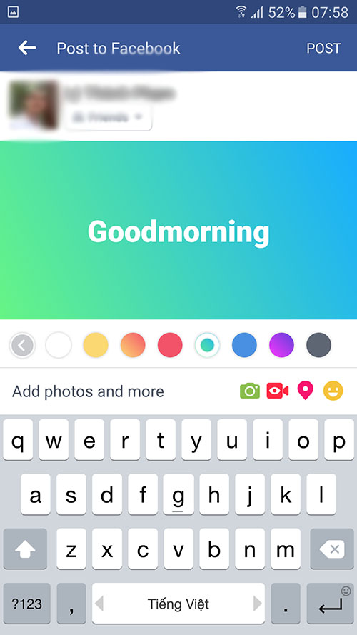 Tận hưởng trải nghiệm tươi mới trên Facebook với phông nền tùy chọn đa dạng. Cho phép người dùng thể hiện chính đồng nhiệm của mình thông qua hình ảnh nền độc đáo và đầy màu sắc. Quan trọng hơn, bạn có thể thoải mái tùy chỉnh phông nền theo sở thích cá nhân của mình.