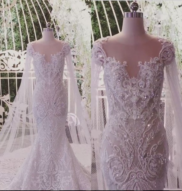 Hé lộ chiếc váy cưới của Hari Won được Trấn Thành đặt riêng trong hôn lễ