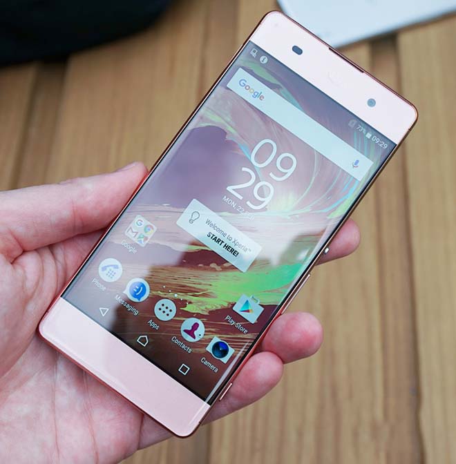 sony xperia xa màu hồng