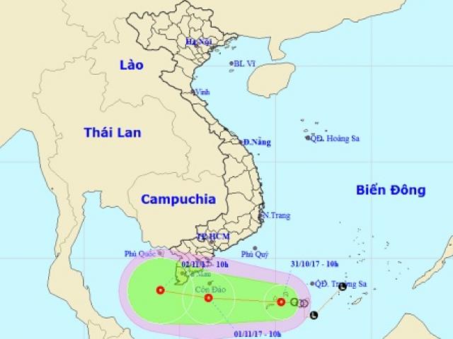 Biển Đông sắp có áp thấp nhiệt đới kép, lại hướng vào Nam Bộ