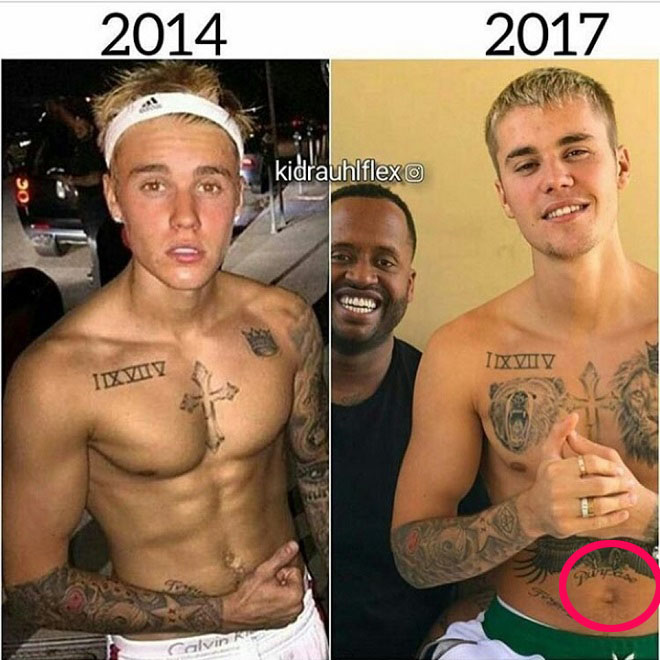 Giải mã loạt hình xăm hiểm hóc của gã trai hư Justin Bieber