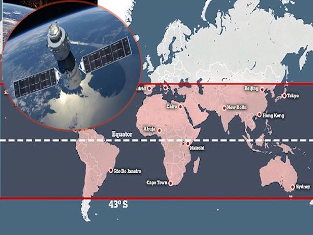 Trạm không gian 8,5 tấn rơi về Trái Đất: Việt Nam trong vùng nguy hiểm