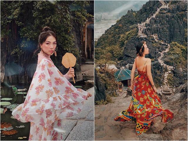 ”Em sinh đôi của Tăng Thanh Hà” đẹp như tiên giáng trần tại Ninh Bình
