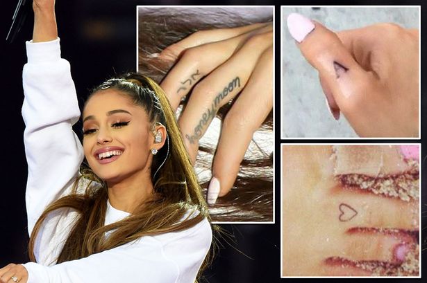 Ariana Grande có hơn 50 hình xăm trên người  Ngôi sao