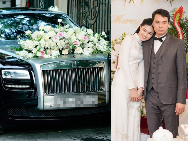 Á hậu Thanh Tú được đại gia 40 tuổi rước dâu bằng xe tiền tỷ
