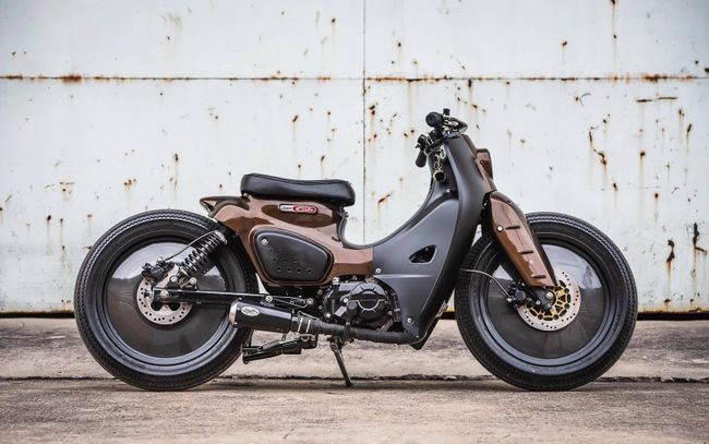 Quá mê Honda Super Cub 2018 bản độ scrambler