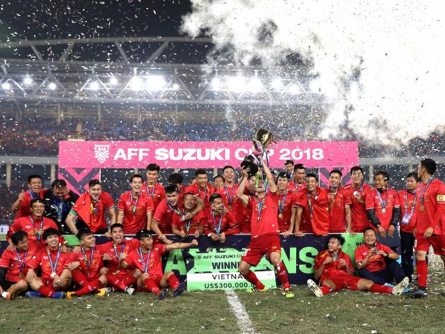 Vô địch AFF Cup 2018, “mưa” tiền thưởng dành cho đội tuyển Việt Nam
