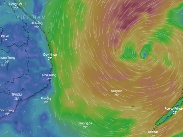 Bão số 6 Nakri liên tục đổi hướng, di chuyển nhanh về phía Trung và Nam Trung Bộ