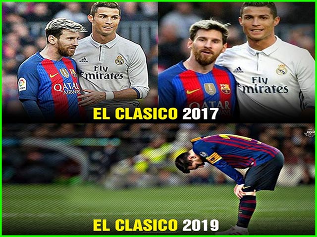 Messi ”bất lực” ở siêu kinh điển trong khi Ronaldo tỏa sáng rực rỡ ở Ý