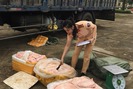 2,5 tấn thịt lợn thối phân hủy suýt nữa thành món ăn