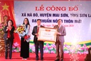 Sơn La: Thêm xã Nà Bó được công nhận nông thôn mới