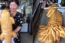Bánh mì cá sấu khổng lồ gây “bão”, ngày bán trăm chiếc