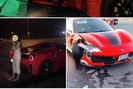 Thực hư hình ảnh cô gái ở ghế lái siêu xe Ferrari 488 trong vụ tai nạn gần sân vận động Mỹ Đình